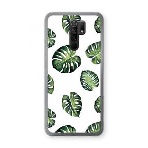 Tropische bladeren: Xiaomi Redmi 9 Transparant Hoesje