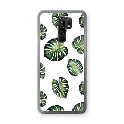 Tropische bladeren: Xiaomi Redmi 9 Transparant Hoesje