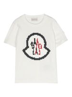 Moncler Enfant t-shirt en coton à logo imprimé - Blanc - thumbnail