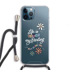 Tough Life: iPhone 12 Pro Transparant Hoesje met koord