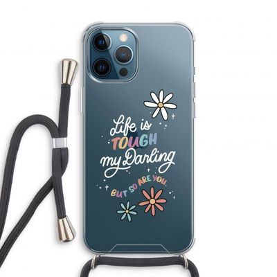 Tough Life: iPhone 12 Pro Transparant Hoesje met koord