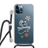 Tough Life: iPhone 12 Pro Transparant Hoesje met koord