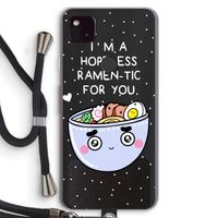 I'm A Hopeless Ramen-Tic For You: Pixel 4a 5G Transparant Hoesje met koord