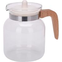 Excellent Houseware Theepot - met infuser / theefilter - van 1,5 liter - Borosilicaat glas