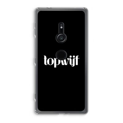 Topwijf Zwart: Sony Xperia XZ2 Transparant Hoesje