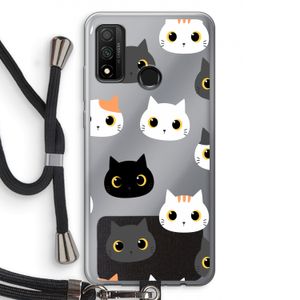 Katten: Huawei P Smart (2020) Transparant Hoesje met koord