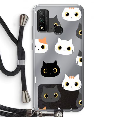 Katten: Huawei P Smart (2020) Transparant Hoesje met koord