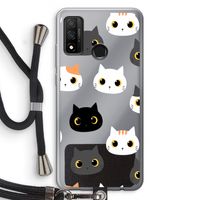 Katten: Huawei P Smart (2020) Transparant Hoesje met koord
