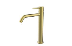 Wiesbaden Style XL hoge wastafelmengkraan geborsteld messing
