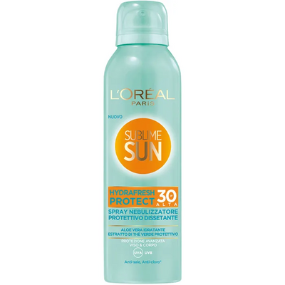 L'Oreal Paris Zonnebrand Spray Sublime Hydrafresh Spf+30 - 200ml