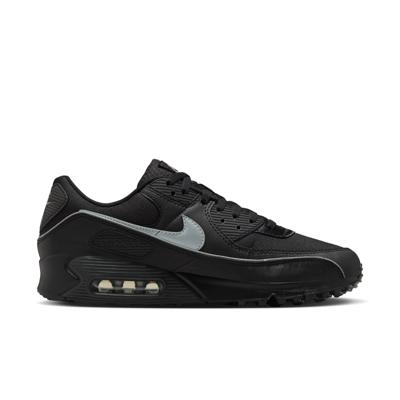 Nike Air Max 90 Premium Sneakers Zwart Reflectiegrijs Nike Air Max 90 Premium Sneakers Zwart Reflectiegrijs