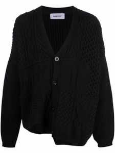 AMBUSH cardigan à détail de logo - Noir
