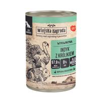 WIEJSKA ZAGRODA Turkey with rabbit - natvoer voor honden - 400g