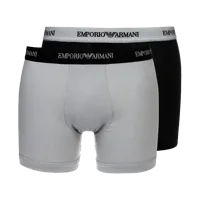 Armani Boxershorts Core 2-pack zwart-grijs