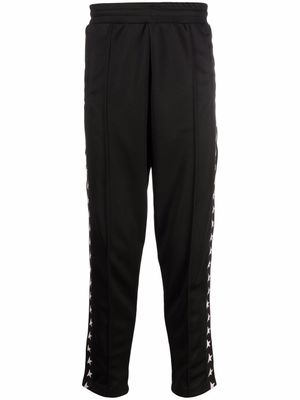 Golden Goose pantalon de jogging à bandes à étoiles - Noir
