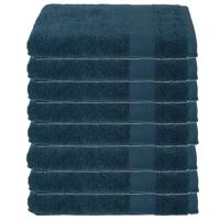 Atmosphera Badhanddoek - 8x - petrol blauw - 70 x 130 cm - katoen - 450 grams - luxe handdoek