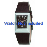 Horlogeband Fossil JR9407 Leder Bruin 20mm