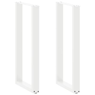 Bartafelpoten 2 st U-vormig 40x(100-101) cm staal wit