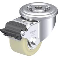 Blickle LR-GSPO 60K-RA Plaatstalen compact zwenkwiel Wieldiameter: 60 mm Draagvermogen (max.): 250 kg 1 stuk(s)