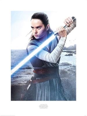 Kunstdruk Star Wars The Last Jedi Rey Engage 60x80cm