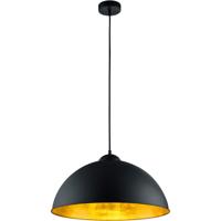 Moderne LED Hanglamp E27 - Mat Zwart Aluminium - Rond Design