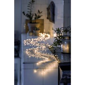 Konstsmide 6339-860 Micro-lichtketting Binnen Energielabel: E (A - G) werkt op het lichtnet Aantal lampen 200 LED Barnsteen Verlichte lengte: 2 m