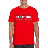 Party time t-shirt rood heren - thumbnail