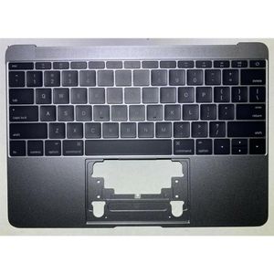 Notebook keyboard for Apple Macbook 12" 2015 A1534 topcase without touchpad grey