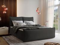 ACTIE Opberg Boxspring 160 x 200 Velvet Antraciet - Montana - Incl. Voetbord - thumbnail