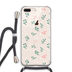 Small white flowers: iPhone 7 PLUS Transparant Hoesje met koord