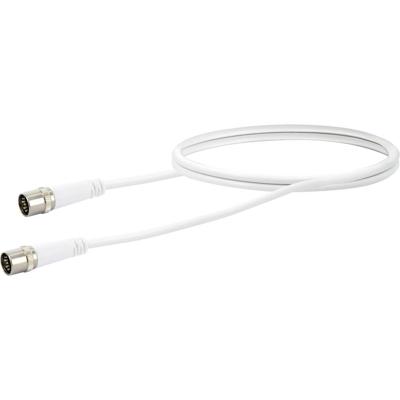 Schwaiger Antenne, Satelliet Aansluitkabel [1x F-quickstekker - 1x F-quickstekker] 1.50 m 10 dB Viervoudig afgeschermd Wit