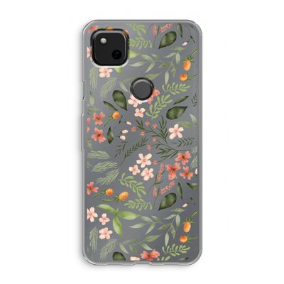 Sweet little flowers: Google Pixel 4a Transparant Hoesje