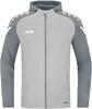 JAKO 6822D Jas Met Kap Performance Dames - Zachtgrijs/Steengrijs - 34