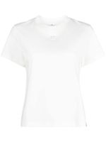 Courrèges t-shirt en coton à logo appliqué - Blanc - thumbnail