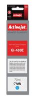 Activejet AC-G490C inkt (vervanging voor Canon GI-490C; Supreme; 70 ml; blauw)