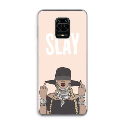 Slay All Day: Xiaomi Redmi Note 9 Pro Transparant Hoesje