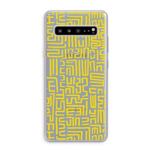 Majorelle Blue Print: Samsung Galaxy S10 5G Transparant Hoesje