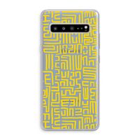 Majorelle Blue Print: Samsung Galaxy S10 5G Transparant Hoesje