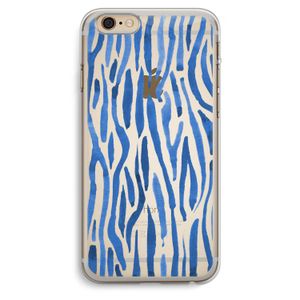 Blauwe nerven: iPhone 6 Plus / 6S Plus Transparant Hoesje
