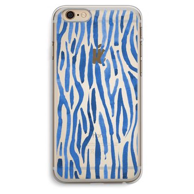 Blauwe nerven: iPhone 6 Plus / 6S Plus Transparant Hoesje