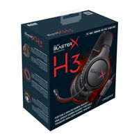 Sound BlasterX H3 Over Ear headset Gamen Kabel Stereo Zwart, Rood Ruisonderdrukking (microfoon), Noise Cancelling - thumbnail