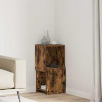 Hoekkast Wit 30,5x30x65cm Bewerkt hout