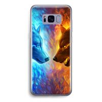 Fire & Ice: Samsung Galaxy S8 Transparant Hoesje