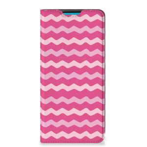 Samsung Galaxy A73 Hoesje met Magneet Waves Pink