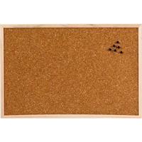 Prikborden van kurk - 60 x 45 cm - Kurken memoborden / prikborden - houten rand