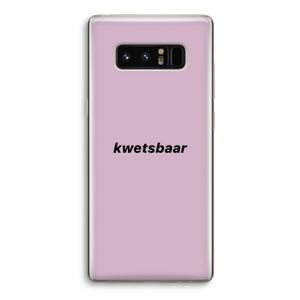 kwetsbaar: Samsung Galaxy Note 8 Transparant Hoesje