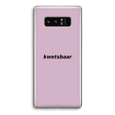 kwetsbaar: Samsung Galaxy Note 8 Transparant Hoesje