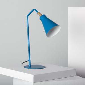 Tafellamp blauw 'Daphne' E27 fitting modern led lamp verstelbaar