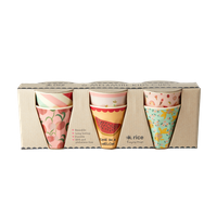 Rice - 6 Pcs Small Melamine Kids Cups - Goldfish Prints - thumbnail