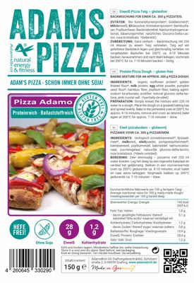 Adams Pizzabodem Adamo 150 gram